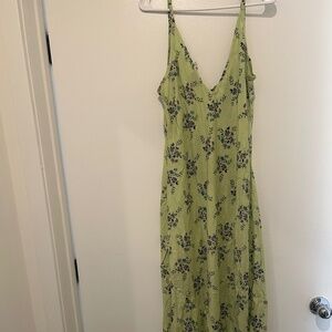 Green spring dress